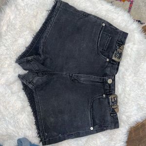 Black Western Style shorts